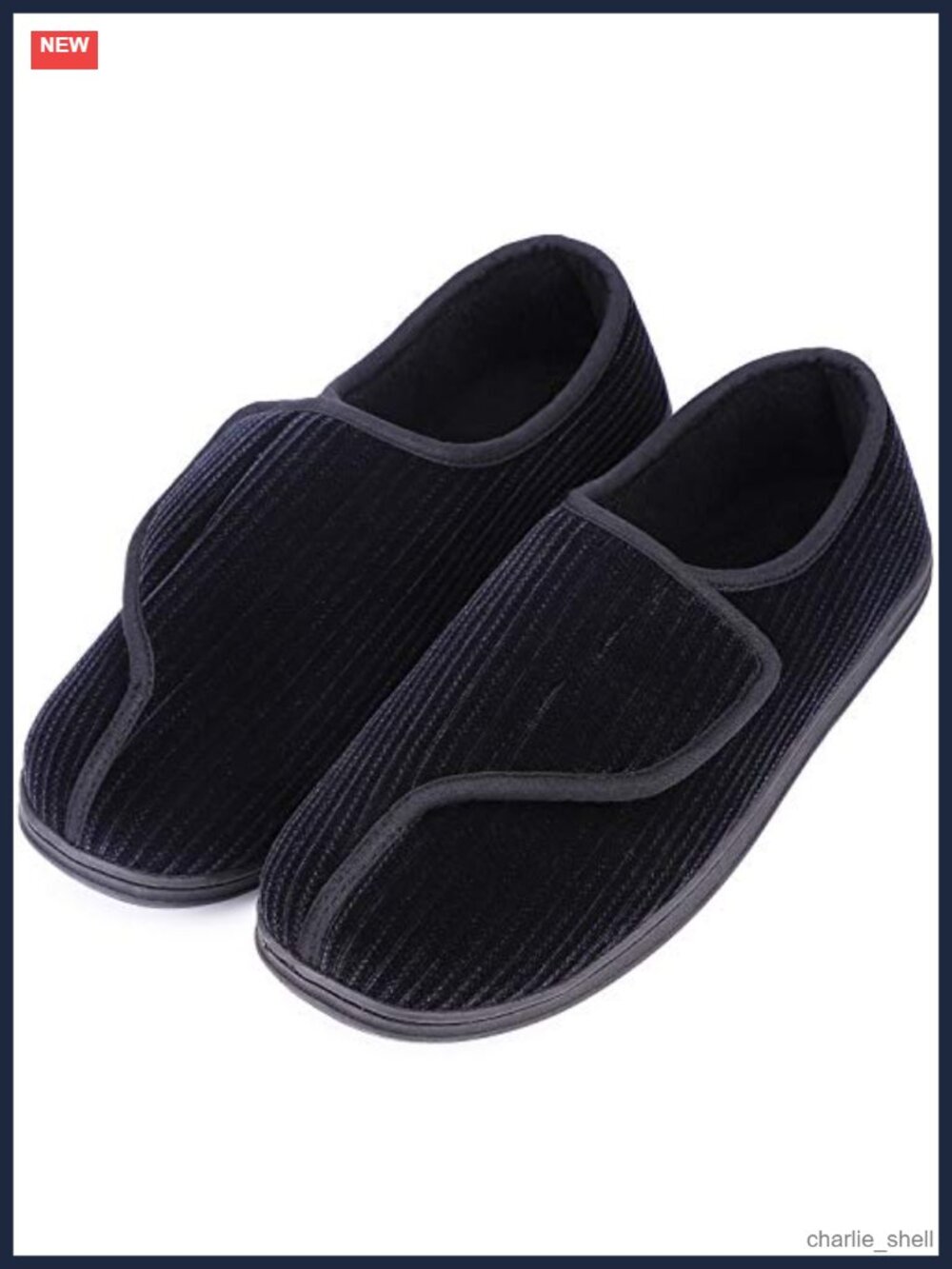 Men's Memory Foam Diabetic Slippers Plush Fleece Arthritis Edema House Shoes